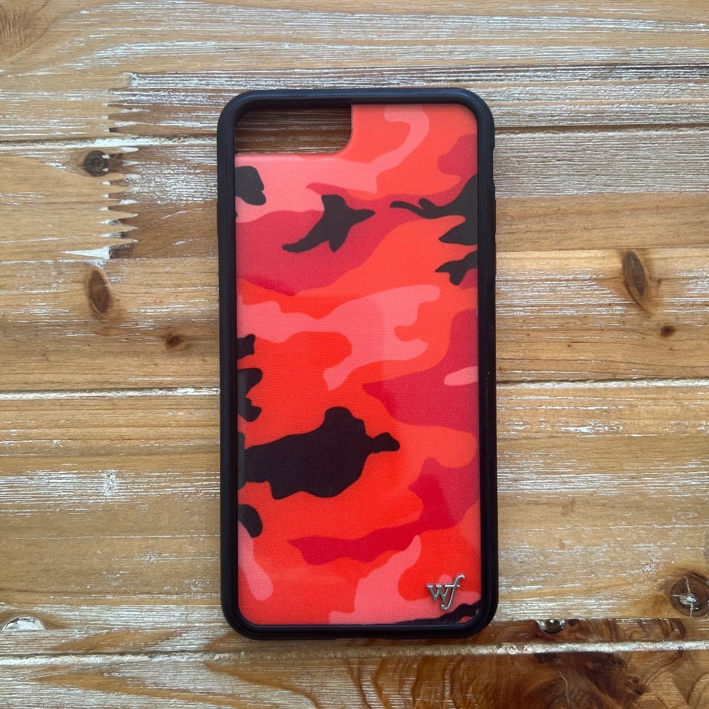Wildflower iPhone 8 Plus Case Pink Orange Camo